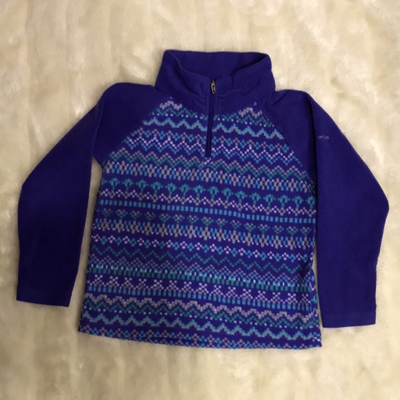 Columbia Toddler Glacial Printed Fleece 1/4 Zip Pullover | EUC - Picture 3 of 5
